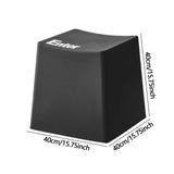 Maxbell Bathroom Stool Non Slip Foot Rest Step Stool for Living Room Office Playroom Black