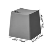 Maxbell Bathroom Stool Non Slip Foot Rest Step Stool for Living Room Office Playroom Dark Gray