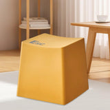 Maxbell Bathroom Stool Non Slip Foot Rest Step Stool for Living Room Office Playroom Yellow