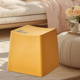 Maxbell Bathroom Stool Non Slip Foot Rest Step Stool for Living Room Office Playroom Yellow