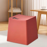 Maxbell Bathroom Stool Non Slip Foot Rest Step Stool for Living Room Office Playroom Red