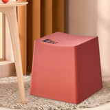 Maxbell Bathroom Stool Non Slip Foot Rest Step Stool for Living Room Office Playroom Red