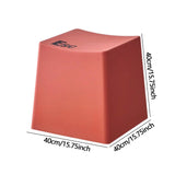 Maxbell Bathroom Stool Non Slip Foot Rest Step Stool for Living Room Office Playroom Red