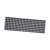 Maxbell Window Valance Curtain Small Rod Pocket Curtains for Kitchen Home Restaurant Black White