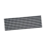 Maxbell Window Valance Curtain Small Rod Pocket Curtains for Kitchen Home Restaurant Black White