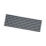 Maxbell Window Valance Curtain Small Rod Pocket Curtains for Kitchen Home Restaurant Black White