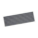 Maxbell Window Valance Curtain Small Rod Pocket Curtains for Kitchen Home Restaurant Black White