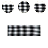 Maxbell Window Valance Curtain Small Rod Pocket Curtains for Kitchen Home Restaurant Black White