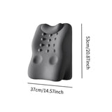 Maxbell Back Lumbar Support Cushion Protection Neck Pillow for Bed Home Sofa Dark Gray