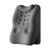 Maxbell Back Lumbar Support Cushion Protection Neck Pillow for Bed Home Sofa Dark Gray