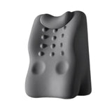 Maxbell Back Lumbar Support Cushion Protection Neck Pillow for Bed Home Sofa Dark Gray