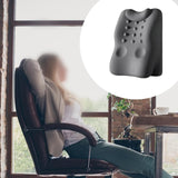 Maxbell Back Lumbar Support Cushion Protection Neck Pillow for Bed Home Sofa Dark Gray