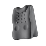 Maxbell Back Lumbar Support Cushion Protection Neck Pillow for Bed Home Sofa Gray