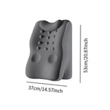 Maxbell Back Lumbar Support Cushion Protection Neck Pillow for Bed Home Sofa Gray