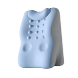 Maxbell Back Lumbar Support Cushion Protection Neck Pillow for Bed Home Sofa Blue Gray