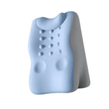 Maxbell Back Lumbar Support Cushion Protection Neck Pillow for Bed Home Sofa Blue Gray