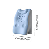 Maxbell Back Lumbar Support Cushion Protection Neck Pillow for Bed Home Sofa Blue Gray
