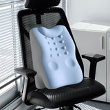 Maxbell Back Lumbar Support Cushion Protection Neck Pillow for Bed Home Sofa Blue Gray