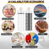 Maxbell 2Pcs Protein Containers Gift Food Storage Containers for Workout Sports