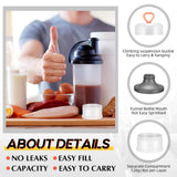 Maxbell 2Pcs Protein Containers Gift Food Storage Containers for Workout Sports