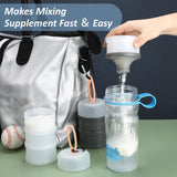 Maxbell 2Pcs Protein Containers Gift Food Storage Containers for Workout Sports