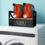 Maxbell Detergent Holder Shelf Laundry Room Organization Laundry Detergent Organizer black
