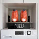 Maxbell Detergent Holder Shelf Laundry Room Organization Laundry Detergent Organizer black