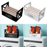 Maxbell Detergent Holder Shelf Laundry Room Organization Laundry Detergent Organizer black
