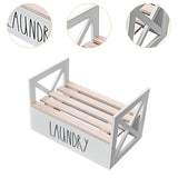 Maxbell Detergent Holder Shelf Laundry Room Organization Laundry Detergent Organizer white