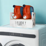 Maxbell Detergent Holder Shelf Laundry Room Organization Laundry Detergent Organizer white