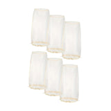 Maxbell 6Pcs Wig Storage Bag Portable with Drawstring for Travel Home Transportation beige