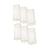 Maxbell 6Pcs Wig Storage Bag Portable with Drawstring for Travel Home Transportation beige