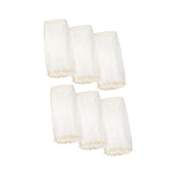 Maxbell 6Pcs Wig Storage Bag Portable with Drawstring for Travel Home Transportation beige