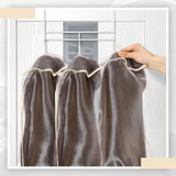 Maxbell 6Pcs Wig Storage Bag Portable with Drawstring for Travel Home Transportation beige