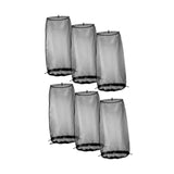 Maxbell 6Pcs Wig Storage Bag Portable with Drawstring for Travel Home Transportation black