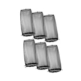 Maxbell 6Pcs Wig Storage Bag Portable with Drawstring for Travel Home Transportation black