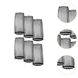 Maxbell 6Pcs Wig Storage Bag Portable with Drawstring for Travel Home Transportation black