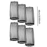 Maxbell 6Pcs Wig Storage Bag Portable with Drawstring for Travel Home Transportation black