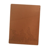 Maxbell Passport Holder Cover Vacation Document Organizer Case Passport Wallet Cover brown