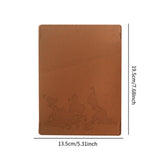 Maxbell Passport Holder Cover Vacation Document Organizer Case Passport Wallet Cover brown