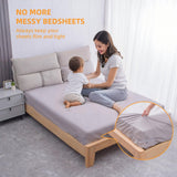 Maxbell 4 Pieces Lock Sheet Holders Anti Slip Keep in Place Gift Fitted Sheet Straps White