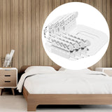 Maxbell 4 Pieces Lock Sheet Holders Anti Slip Keep in Place Gift Fitted Sheet Straps White