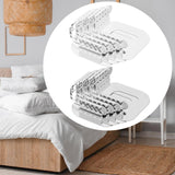 Maxbell 4 Pieces Lock Sheet Holders Anti Slip Keep in Place Gift Fitted Sheet Straps White