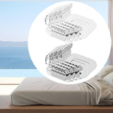 Maxbell 4 Pieces Lock Sheet Holders Anti Slip Keep in Place Gift Fitted Sheet Straps White