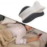 Maxbell Memory Cotton Bed Wedge Pillow Ergonomic Design for Apartment Dorm Men Women Dark Gray Light Gray