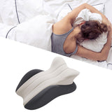 Maxbell Memory Cotton Bed Wedge Pillow Ergonomic Design for Apartment Dorm Men Women Dark Gray Light Gray