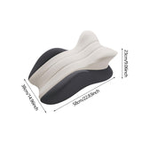 Maxbell Memory Cotton Bed Wedge Pillow Ergonomic Design for Apartment Dorm Men Women Dark Gray Light Gray