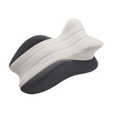 Maxbell Memory Cotton Bed Wedge Pillow Ergonomic Design for Apartment Dorm Men Women Dark Gray Light Gray