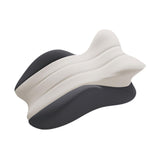 Maxbell Memory Cotton Bed Wedge Pillow Ergonomic Design for Apartment Dorm Men Women Dark Gray Light Gray