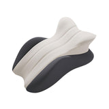 Maxbell Memory Cotton Bed Wedge Pillow Ergonomic Design for Apartment Dorm Men Women Dark Gray Light Gray